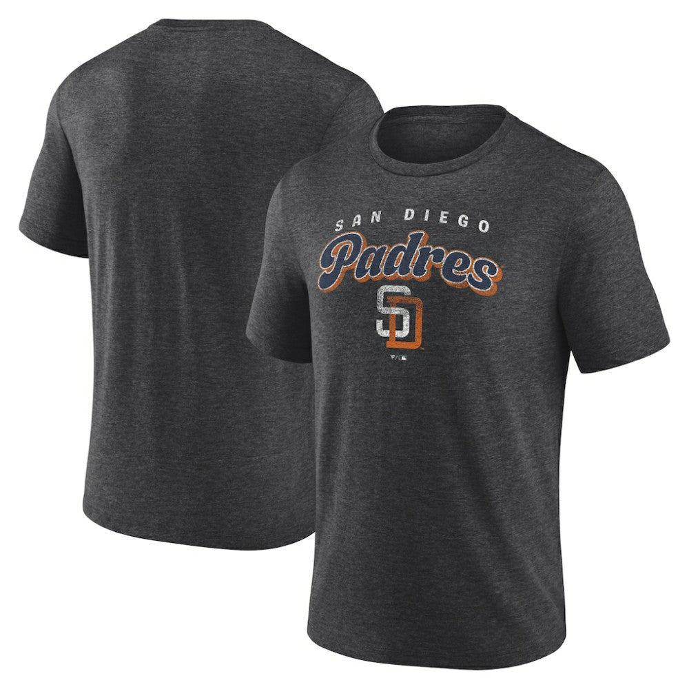 San Diego Padres Wonderment Tri-Blend T-Shirt Charcoal