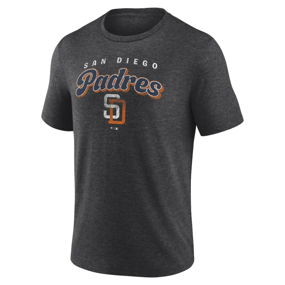 San Diego Padres Wonderment Tri-Blend T-Shirt Charcoal