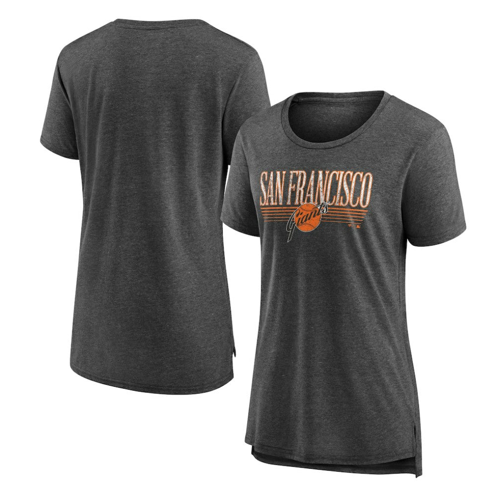 San Francisco Giants Women's Toppler Tri-Blend T-Shirt Gray