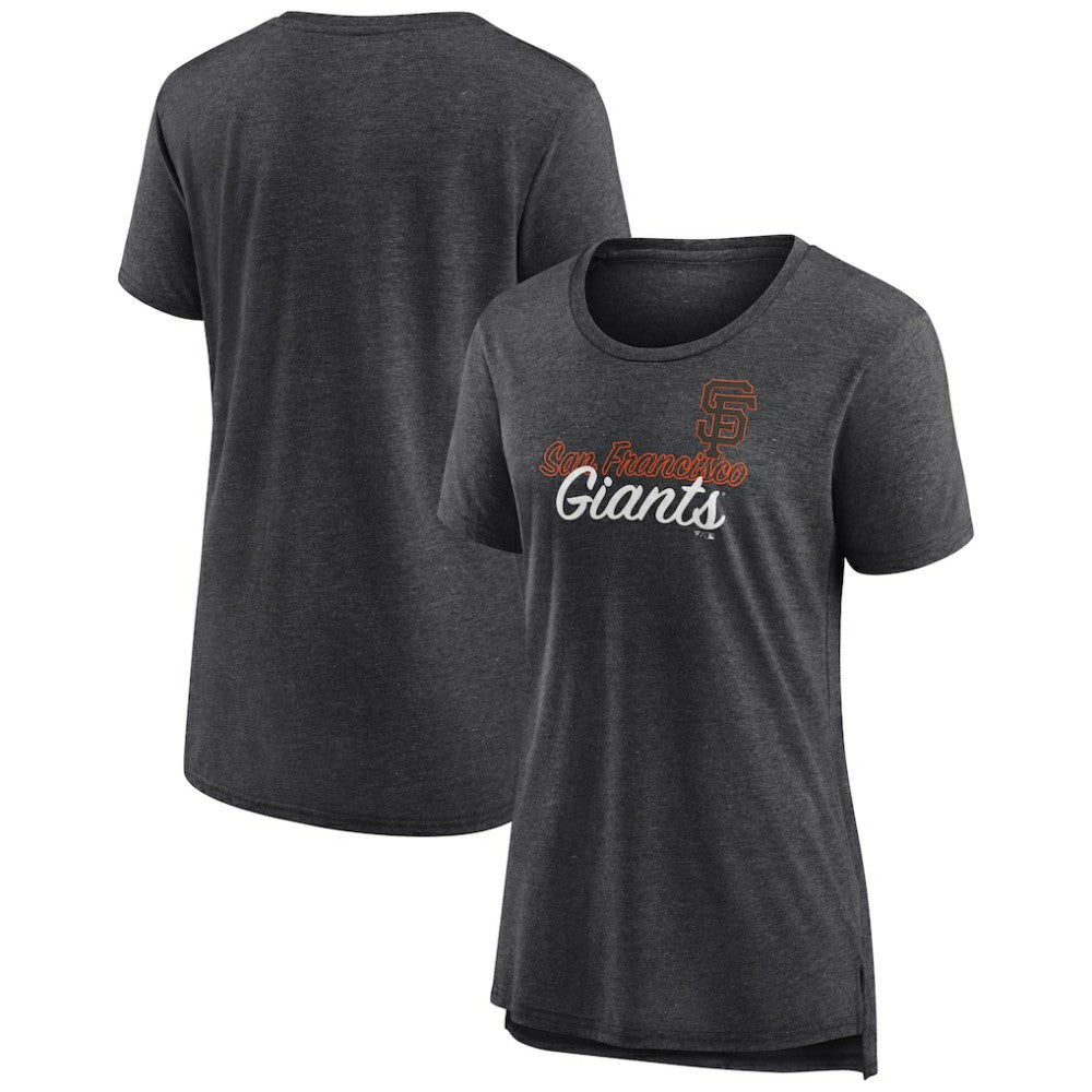 San Francisco Giants Women's Practice Time Tri-Blend T-Shirt Gray