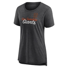 San Francisco Giants Women's Practice Time Tri-Blend T-Shirt Gray