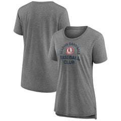St. Louis Cardinals Women's Selected First Tri-Blend T-Shirt Gray