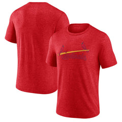St. Louis Cardinals Cooperstown Series Sweep Tri-Blend T-Shirt Red