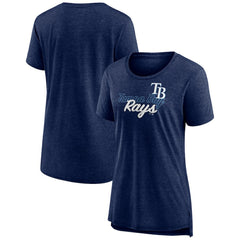 Tampa Bay Rays Women's Practice Time Tri-Blend T-Shirt Navy