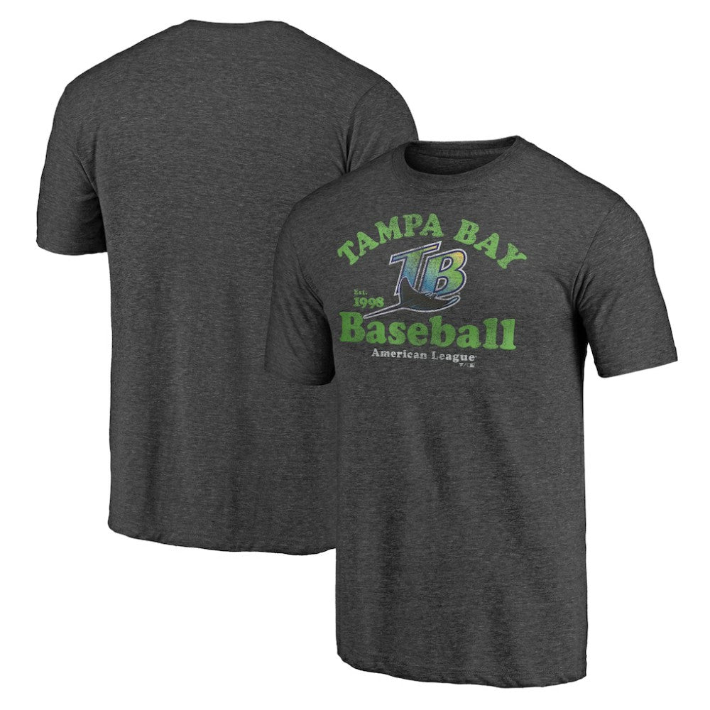 Tampa Bay Rays Our Game Tri-Blend T-Shirt Charcoal