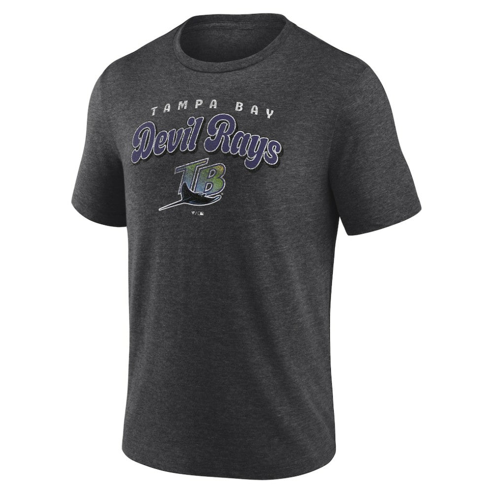 Tampa Bay Rays Wonderment Tri-Blend T-Shirt Charcoal