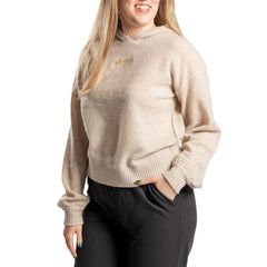 Los Angeles Dodgers Lusso Women's Beatriz Cashmere Pullover Hoodie Natural