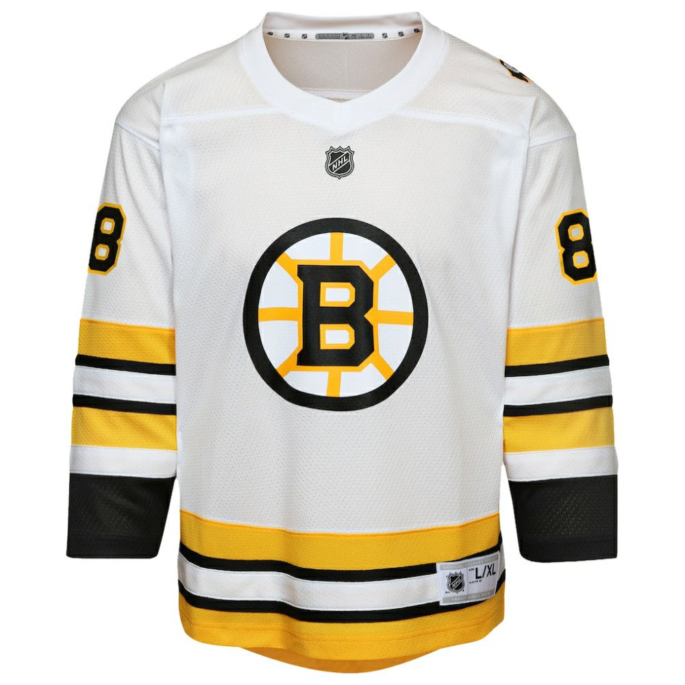 David Pastrnak Boston Bruins Youth Home Replica Player Jersey White