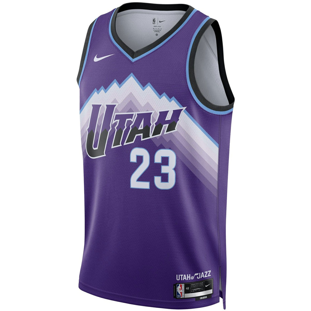 Lauri Markkanen Utah Jazz Unisex Swingman Jersey - Icon Edition - Purple