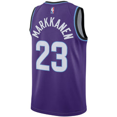 Lauri Markkanen Utah Jazz Unisex Swingman Jersey - Icon Edition - Purple