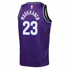 Lauri Markkanen Utah Jazz Youth Icon Edition Swingman Jersey - Purple