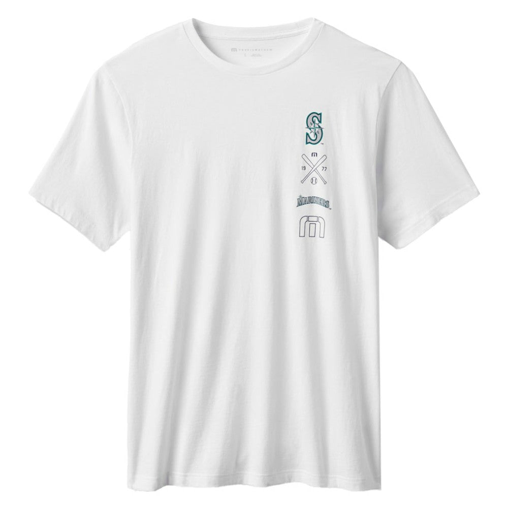 Seattle Mariners TravisMathew Sunset Slam 2.0 T-Shirt White