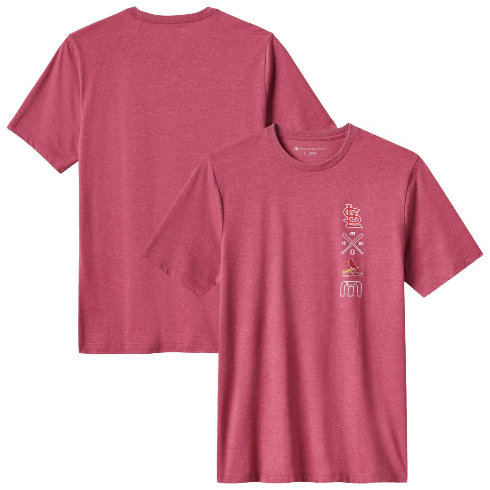 St. Louis Cardinals TravisMathew Sunset Slam 2.0 T-Shirt Heather Red
