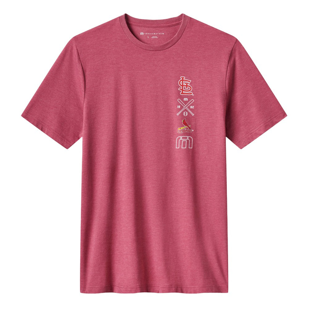 St. Louis Cardinals TravisMathew Sunset Slam 2.0 T-Shirt Heather Red