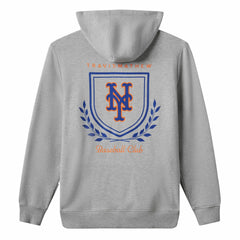 New York Mets TravisMathew Fleece Stadium Hoodie Gray