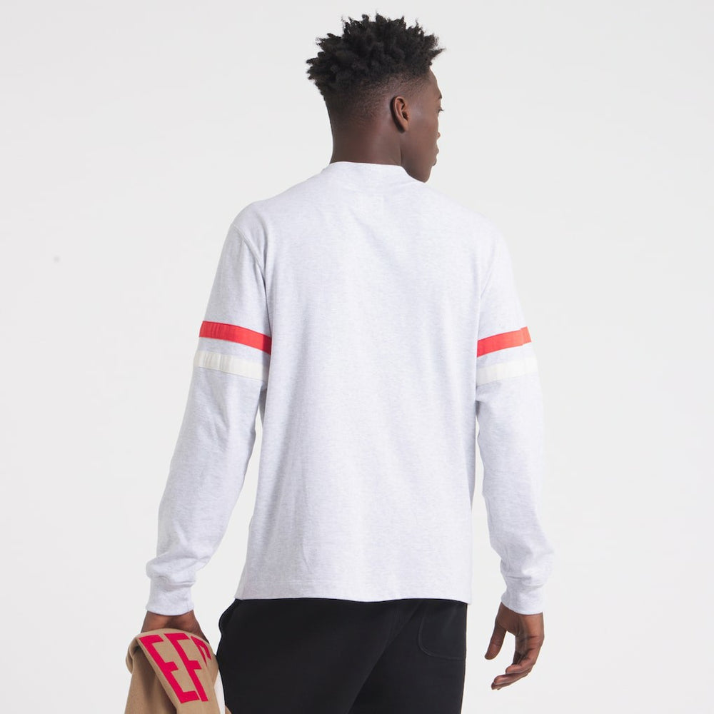 Kansas City Chiefs x Todd Snyder Premium Jersey Mock Neck Tee - Heather Gray sale