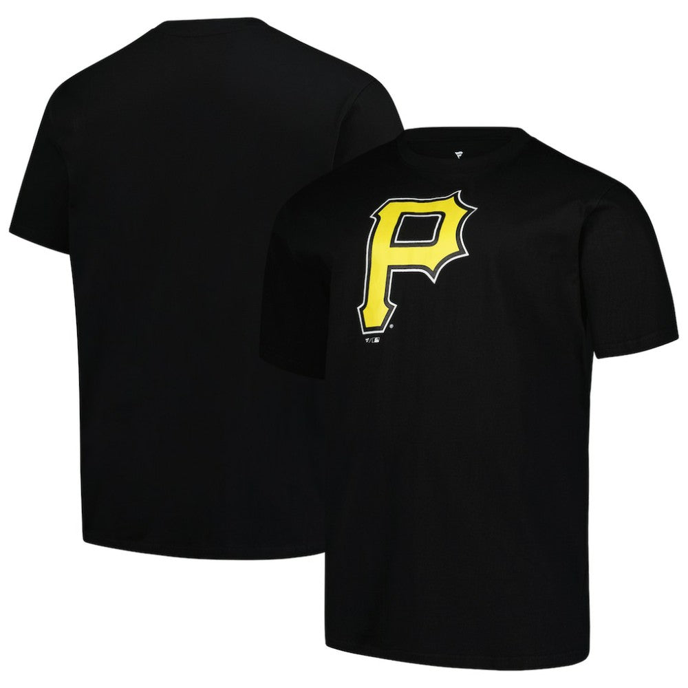 Pittsburgh Pirates Profile Big & Tall Primary Logo T-Shirt Black