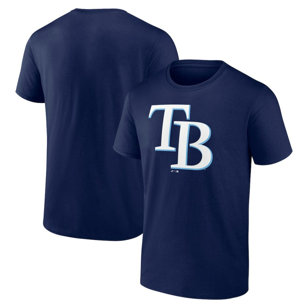 Tampa Bay Rays Profile Big & Tall Primary Logo T-Shirt Navy