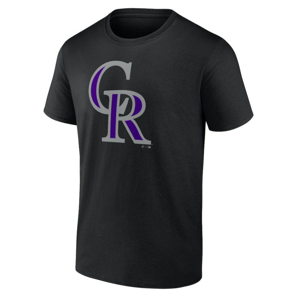 Colorado Rockies Profile Big & Tall Primary Logo T-Shirt Black