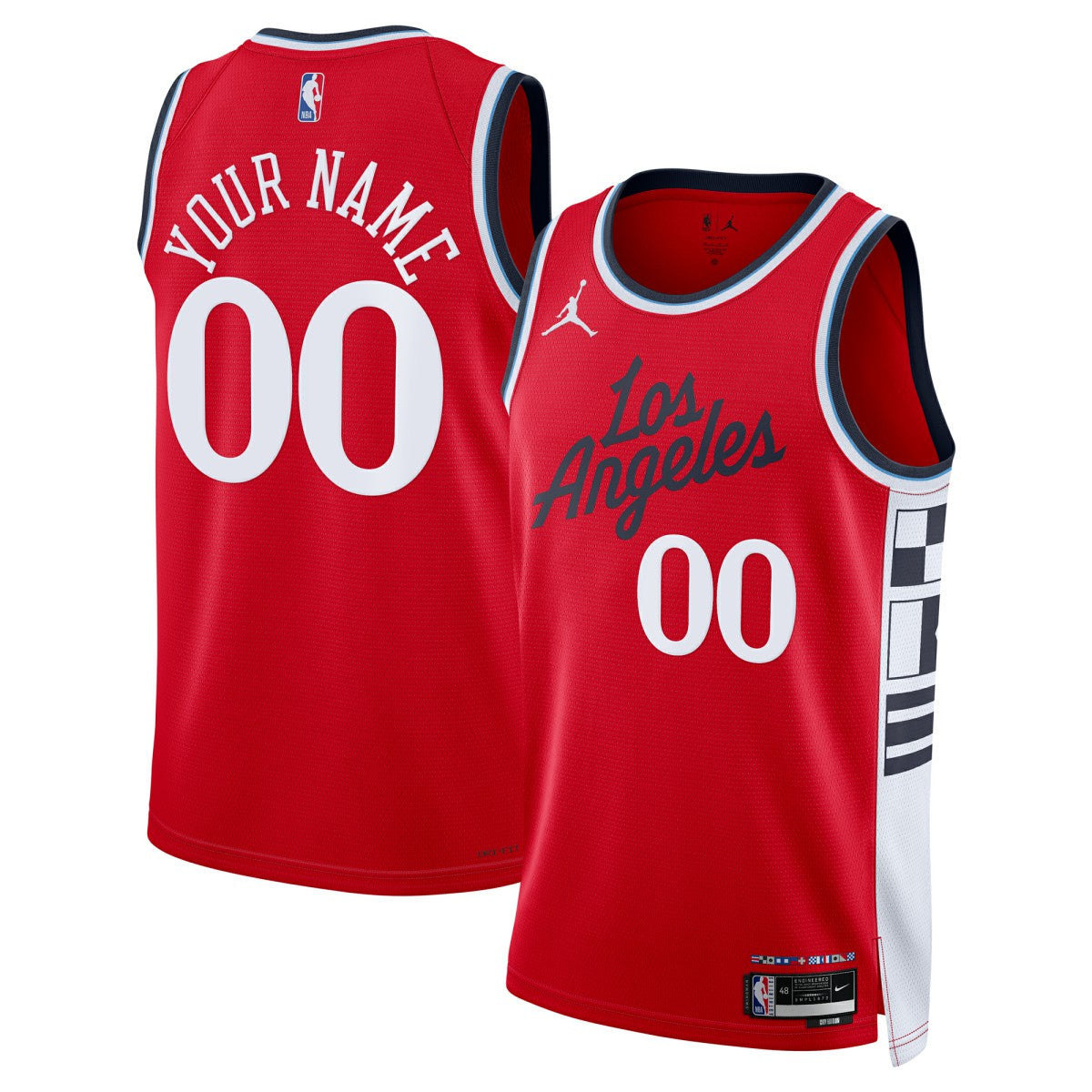 LA Clippers Jordan Brand Unisex 2024/25 Custom Swingman Jersey - Statement Edition - Red on sale