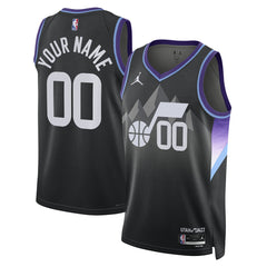 Utah Jazz Jordan Brand Unisex 2024/25 Custom Swingman Jersey - Statement Edition - Black online