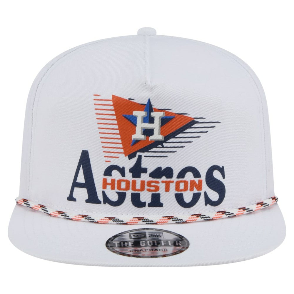 Houston Astros Collide Golfer Snapback Hat White | New Era