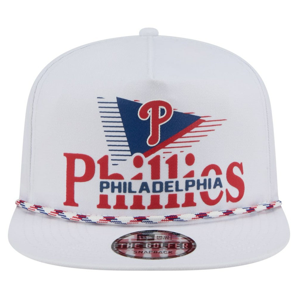 Philadelphia Phillies Collide Golfer Snapback Hat White | New Era