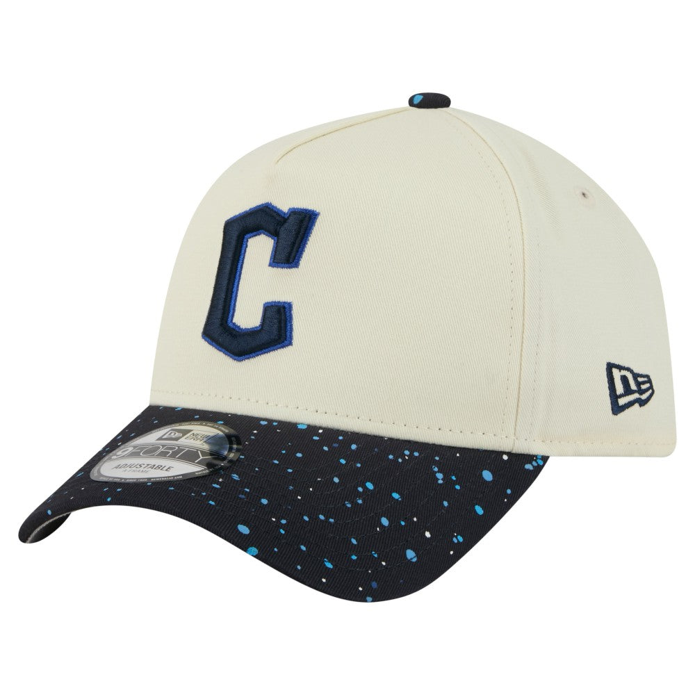 Cleveland Guardians Speckle A-Frame 9FORTY Adjustable Hat Cream | New Era