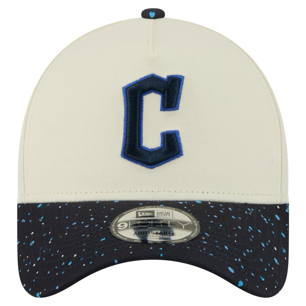 Cleveland Guardians Speckle A-Frame 9FORTY Adjustable Hat Cream | New Era