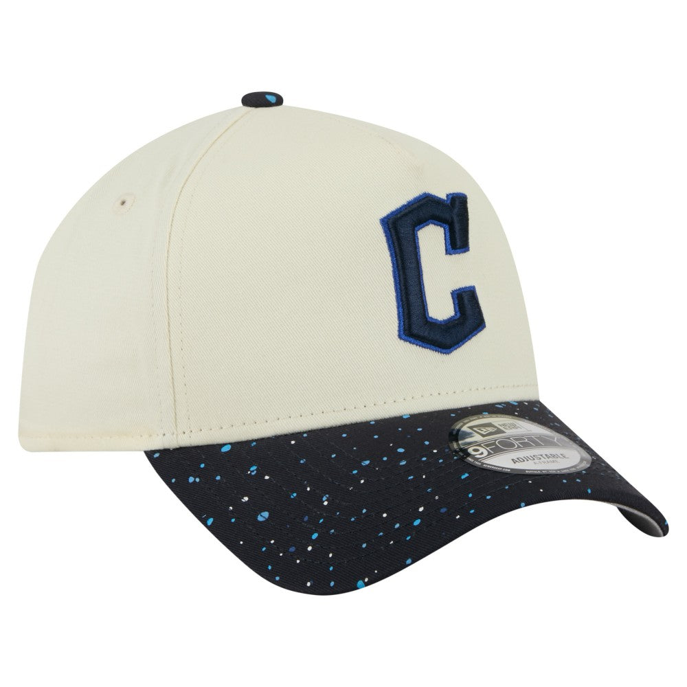 Cleveland Guardians Speckle A-Frame 9FORTY Adjustable Hat Cream | New Era