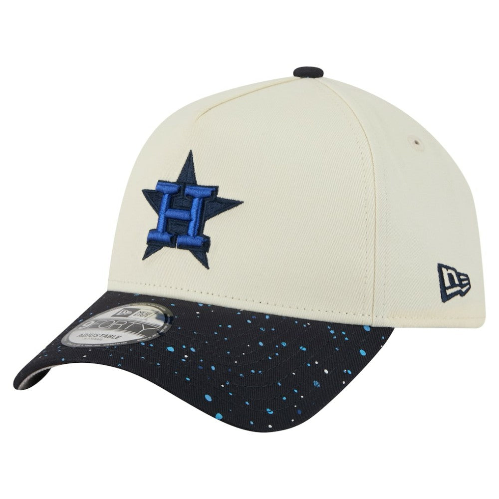 Houston Astros Speckle A-Frame 9FORTY Adjustable Hat Cream | New Era