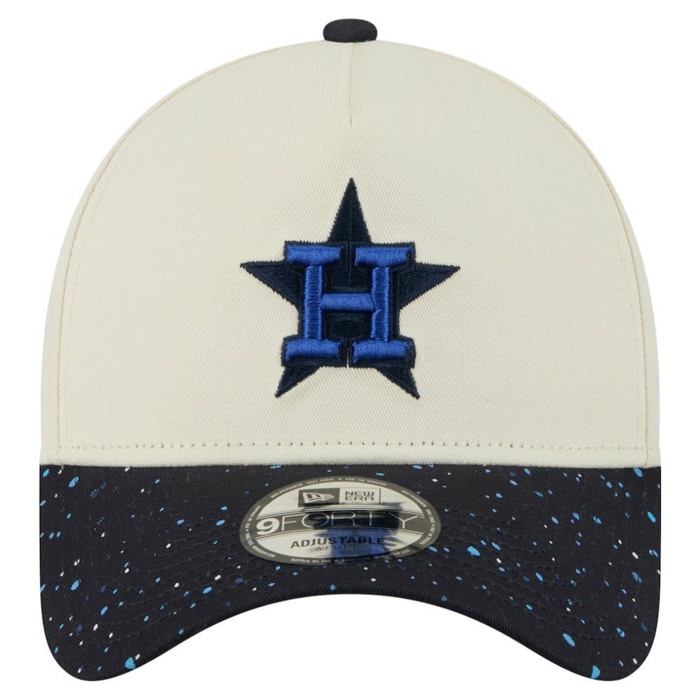 Houston Astros Speckle A-Frame 9FORTY Adjustable Hat Cream | New Era