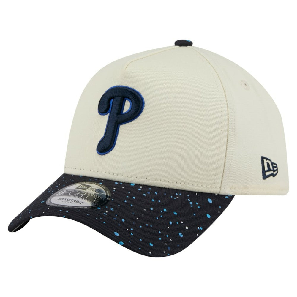 Philadelphia Phillies Speckle A-Frame 9FORTY Adjustable Hat Cream | New Era