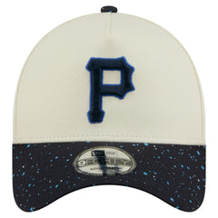 Pittsburgh Pirates Speckle A-Frame 9FORTY Adjustable Hat Cream | New Era