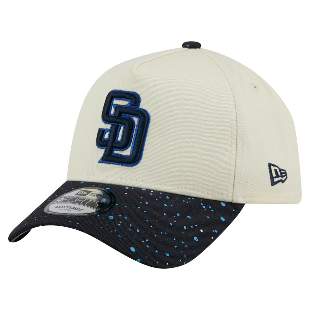 San Diego Padres Speckle A-Frame 9FORTY Adjustable Hat Cream | New Era