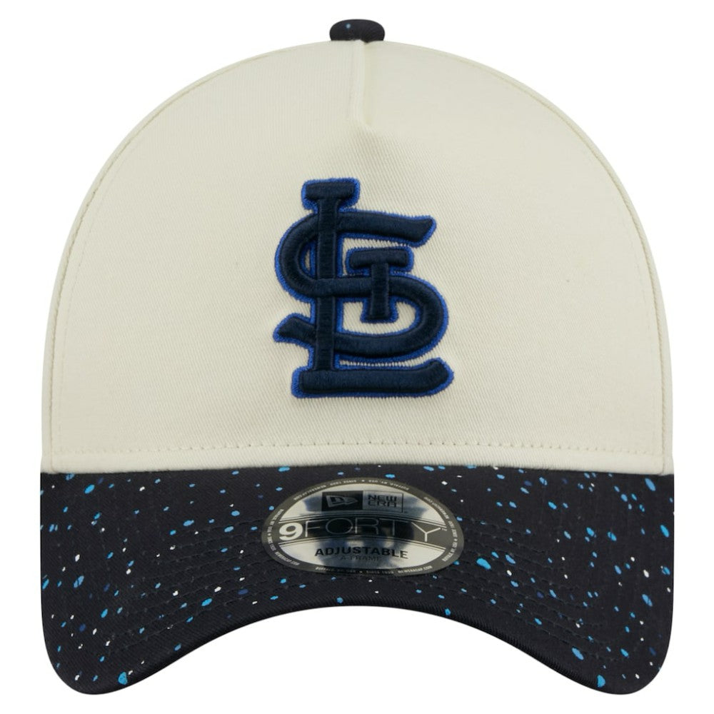 St. Louis Cardinals Speckle A-Frame 9FORTY Adjustable Hat Cream | New Era