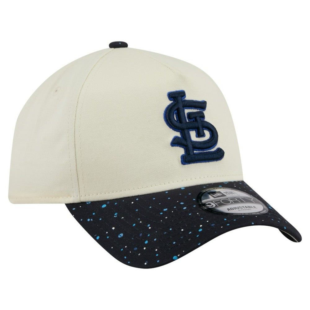 St. Louis Cardinals Speckle A-Frame 9FORTY Adjustable Hat Cream | New Era