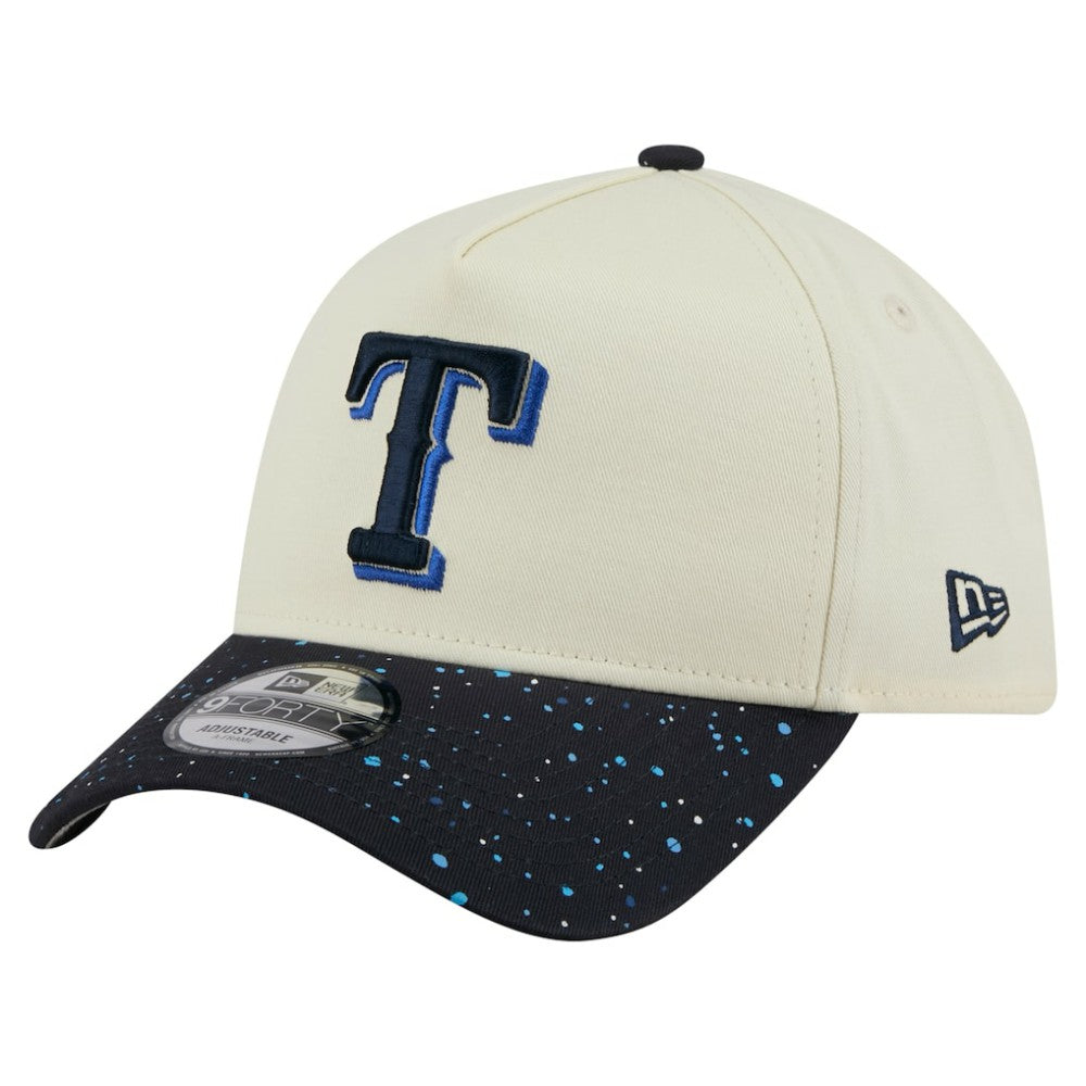Texas Rangers Speckle A-Frame 9FORTY Adjustable Hat Cream | New Era