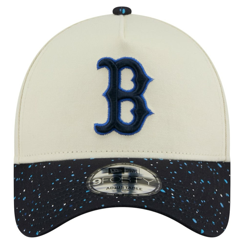 Boston Red Sox Speckle A-Frame 9FORTY Adjustable Hat Cream | New Era