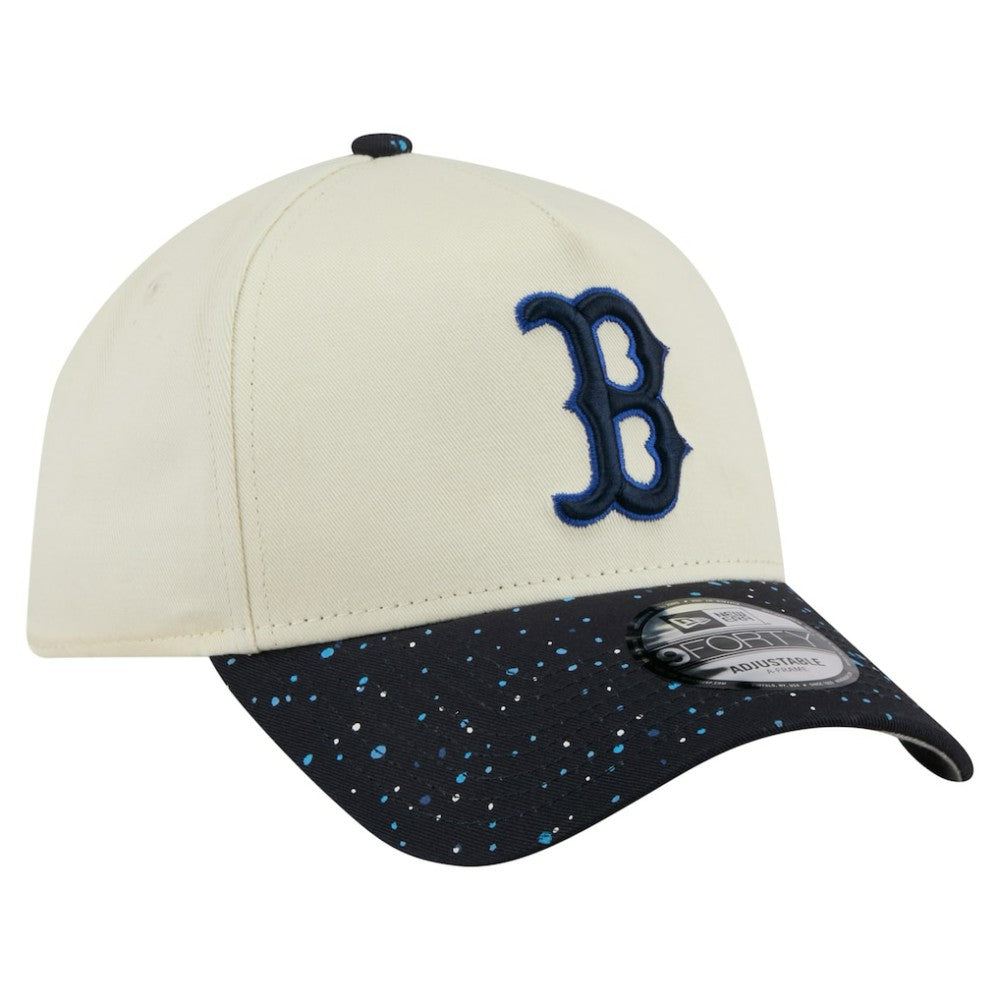 Boston Red Sox Speckle A-Frame 9FORTY Adjustable Hat Cream | New Era