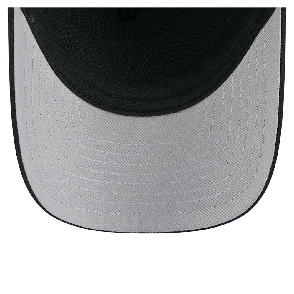 New York Yankees City Initial 9FORTY A-Frame M-Crown Adjustable Trucker Hat Black | New Era