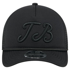 Tampa Bay Rays City Initial 9FORTY A-Frame M-Crown Adjustable Trucker Hat Black | New Era