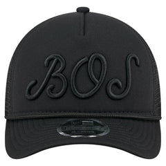 Boston Red Sox City Initial 9FORTY A-Frame M-Crown Adjustable Trucker Hat Black | New Era