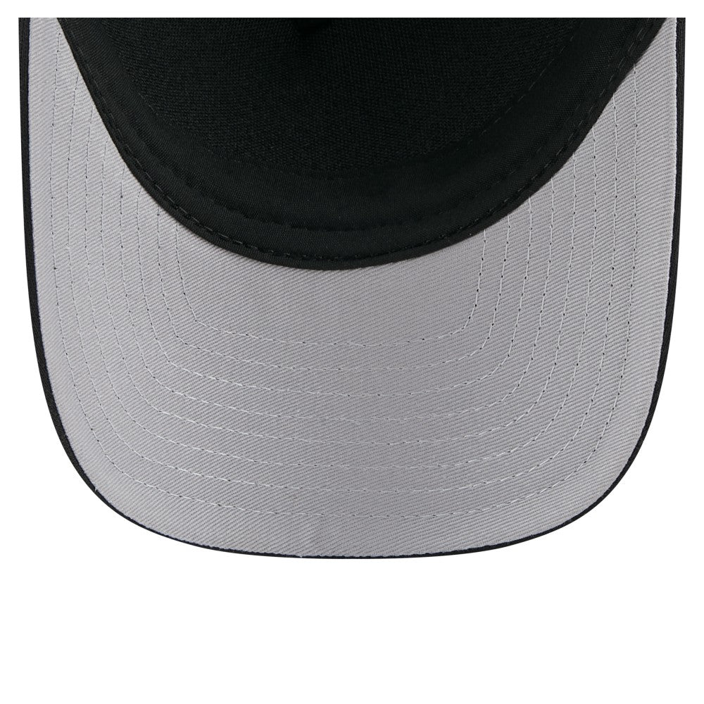 Los Angeles Dodgers City Initial 9FORTY A-Frame M-Crown Adjustable Trucker Hat Black | New Era