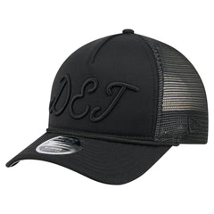 Detroit Tigers City Initial 9FORTY A-Frame M-Crown Adjustable Trucker Hat Black | New Era