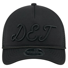 Detroit Tigers City Initial 9FORTY A-Frame M-Crown Adjustable Trucker Hat Black | New Era