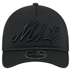 Milwaukee Brewers City Initial 9FORTY A-Frame M-Crown Adjustable Trucker Hat Black | New Era