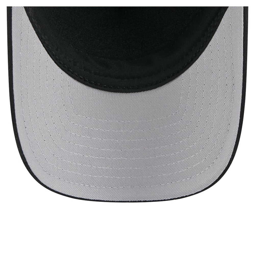New York Mets City Initial 9FORTY A-Frame M-Crown Adjustable Trucker Hat Black | New Era
