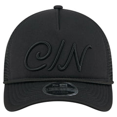 Cincinnati Reds City Initial 9FORTY A-Frame M-Crown Adjustable Trucker Hat Black | New Era