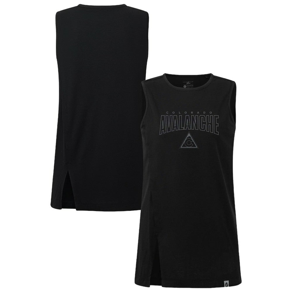 Colorado Avalanche Levelwear Women's Influx Darkmoon Tank Top Black